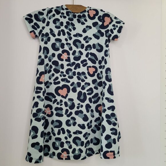 Lularoe Scarlett Blue Leopard Dress 4 - Picture 5 of 9